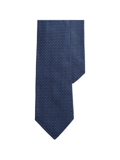 Ralph Lauren Patterned Tie In Blue