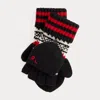 Ralph Lauren Patterned Wool-blend Convertible Gloves