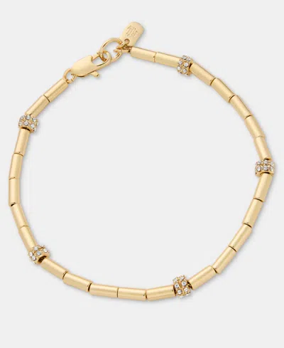 Ralph Lauren Pave Beaded Flex Bracelet In Gold