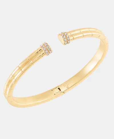 Ralph Lauren Pave Cuff Bracelet In Gold