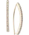 Ralph Lauren Pave Threader Earrings In Gold