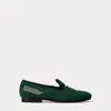 Polo Ralph Lauren Paxton Nautical Needlepoint Slipper In New Forest/polo Bar
