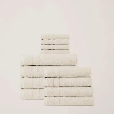 Ralph Lauren Payton 12-piece Towel Set In Parchment In Multi