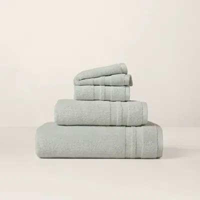 Ralph Lauren Payton Bath Towels & Mat In Willow Green