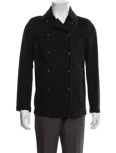 Pre-owned Ralph Lauren Peacoat In Black