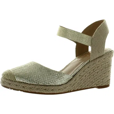 Ralph Lauren Pearle Womens Wedges Ankle Strap Espadrille Heels In Multi
