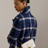 Ralph Lauren Pebbled Leather Bradley Crossbody Wallet In White