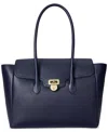 Ralph Lauren Pebbled Leather Extra-large Tanner Satchel