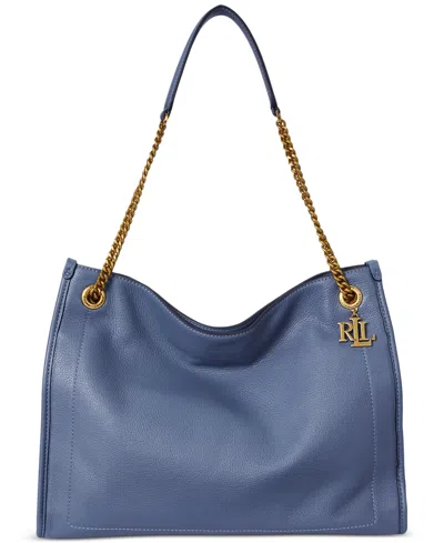 Ralph Lauren Pebbled Leather Large Bradley Tote Bag