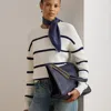 Ralph Lauren Pebbled Leather Large Bradley Tote Bag In Blue