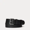 Ralph Lauren Pebbled Leather Roller-buckle Belt