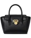 Ralph Lauren Pebbled Leather Small Tanner Satchel