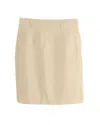 Ralph Lauren Pencil Skirt In Cream Wool In Neutral