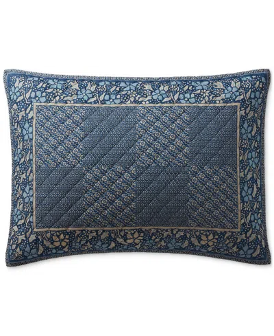 Ralph Lauren Penwood Quilted Sham, Standard In Purple