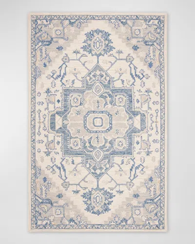 Ralph Lauren Percy Hand-knotted Rug, 5' X 8' In Ivory, Blue