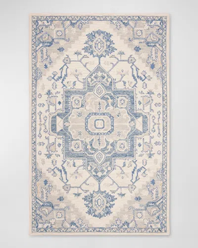 Ralph Lauren Percy Hand-knotted Rug, 6' X 9' In Ivory, Blue