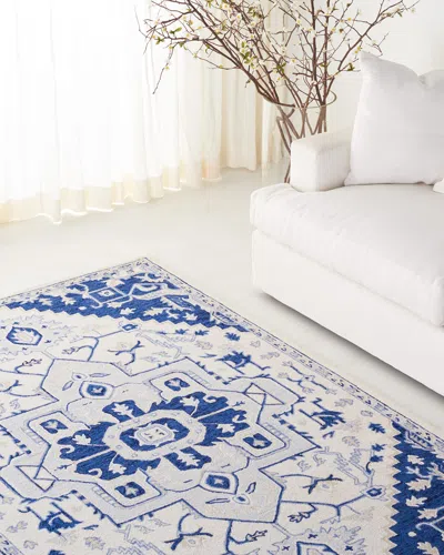 Ralph Lauren Percy Hand-woven Rug, 3' X 5' In Blue