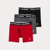Polo Ralph Lauren Perfect Pouch Boxer Brief 3-pack In Black Grey Red