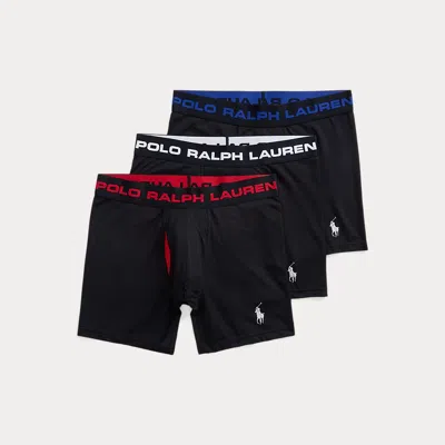 Polo Ralph Lauren Perfect Pouch Boxer Brief 3-pack In Polo Black