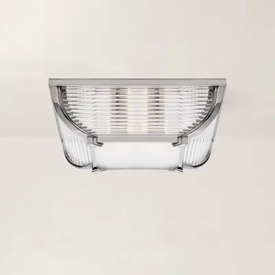 Ralph Lauren Perry Large Flush Mount In Transparent