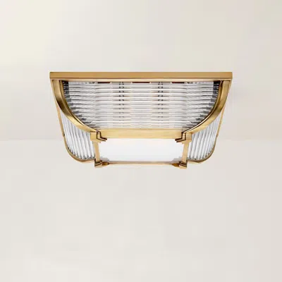 Ralph Lauren Perry Large Flush Mount In Gold