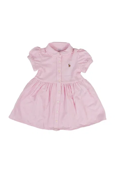 Polo Ralph Lauren Peter Pan Collar Dress In Pink