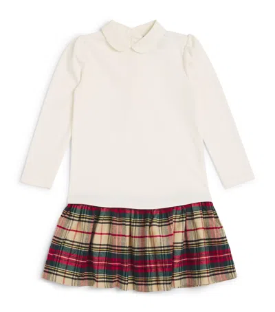 Ralph Lauren Kids' Peter Pan-collar Dress In White