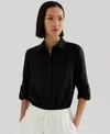 Ralph Lauren Petite 100% Linen Relaxed-fit Shirt