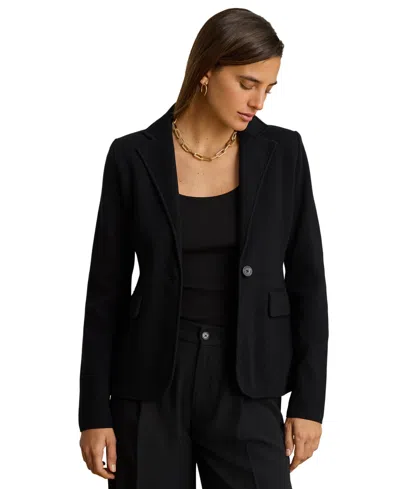 Ralph Lauren Petite Blazer In Black