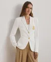 Ralph Lauren Petite Bullion Jacquard Blazer In White