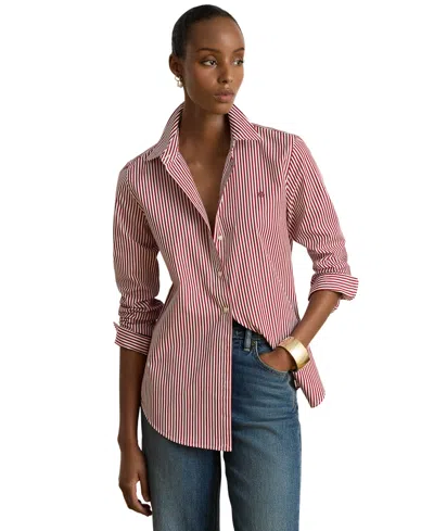 Ralph Lauren Petite Classic-fit Point Collar Shirt In Pink