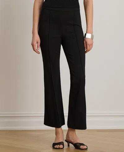 Ralph Lauren Petite Coulson Twill Flare Ankle Pants In Black
