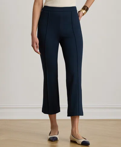 Ralph Lauren Petite Coulson Twill Flare Ankle Pants In Blue