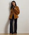 Ralph Lauren High-rise Corduroy Flare Pant In Blue