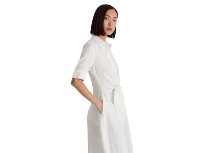 Ralph Lauren Petite Linen Shirtdress In White