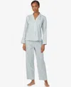 Ralph Lauren Petite Long Sleeve Pajama Set In Blue