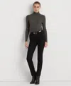 Ralph Lauren Petite Mid-rise Straight Jean, Petite & Petite Short Lengths In Black