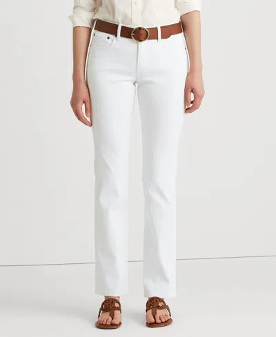 Ralph Lauren Petite Mid-rise Straight Jean, Petite & Petite Short Lengths In White