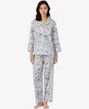Ralph Lauren Petite Notch Collar Ankle Pants Pajama Set