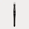 Polo Ralph Lauren Petite Stirrup Alligator Watch Strap In Black