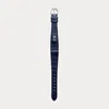 Polo Ralph Lauren Petite Stirrup Alligator Watch Strap In Navy