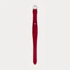 Polo Ralph Lauren Petite Stirrup Calfskin Watch Strap In Red