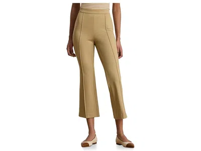 Ralph Lauren Petite Twill Flare Ankle Pants In Brown