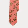 Ralph Lauren Pheasant-print Wool Tie In Pink