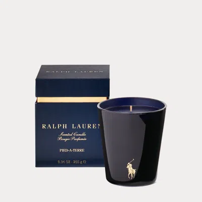 Ralph Lauren Pied-à-terre Candle In Navy / Gold In Black