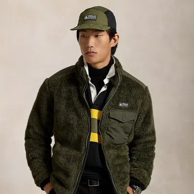 Polo Ralph Lauren Pile Fleece Hybrid Jacket In Armadillo