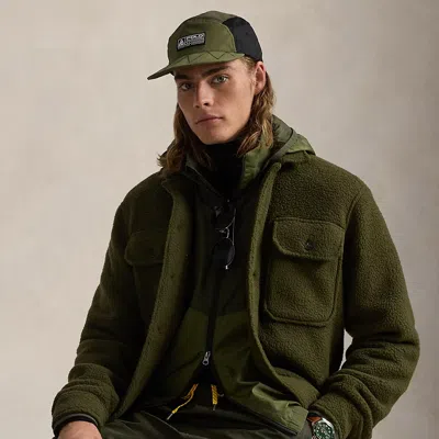 Polo Ralph Lauren Pile Fleece Shirt Jacket In Armadillo