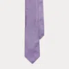Polo Ralph Lauren Pin Dot Silk Narrow Tie In Purple/white