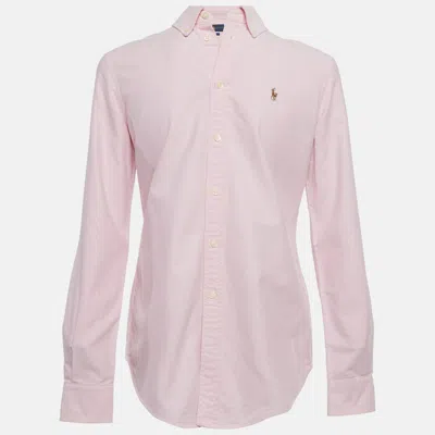 Pre-owned Ralph Lauren Pink Cotton Long Sleeve Shirt S