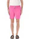 Ralph Lauren Pink Polo Pony-embroidered Swim Shorts In Pink